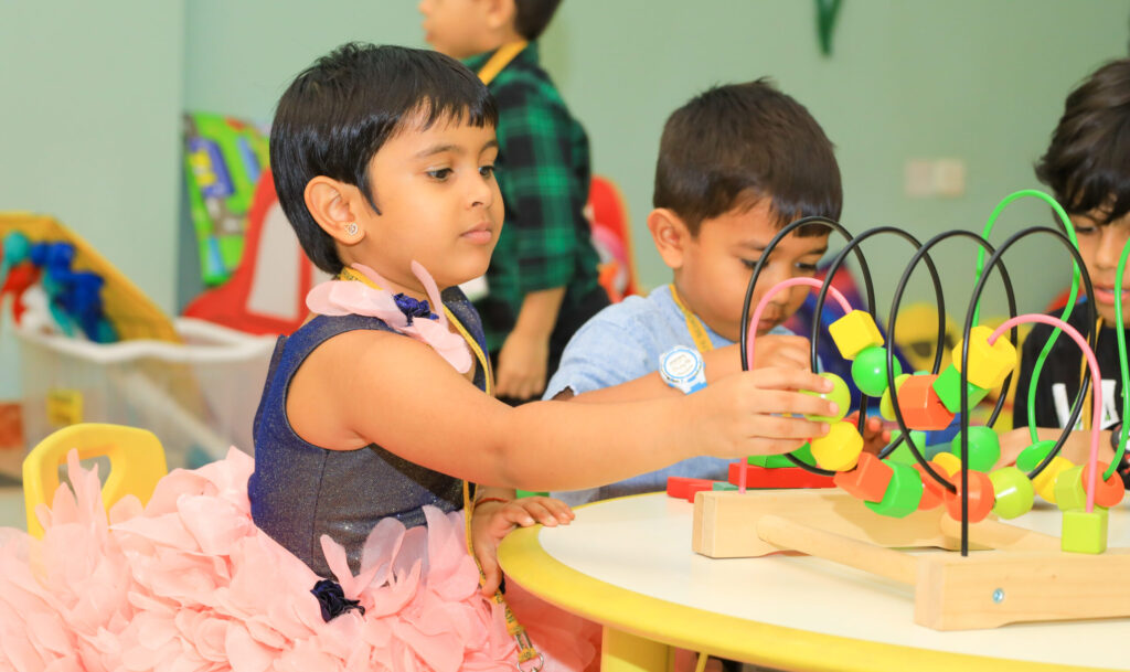 Kindergarten children learning through play at DPS Ajman
